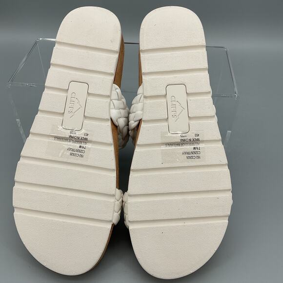 NEW Cliffs by White Mountain Women’s Truly Slide Sandals White Size 7.5 - Picture 8 of 10